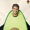 Avocado Adult Costume Funny Green Fruit Tunic with Seed Halloween Party Outfit